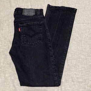 Boys Black Levi’s 510 skinny jeans size 14 27 x27